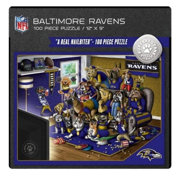 Baltimore Ravens Little People Flock + 4 Puzzles - Picture 5 of 6